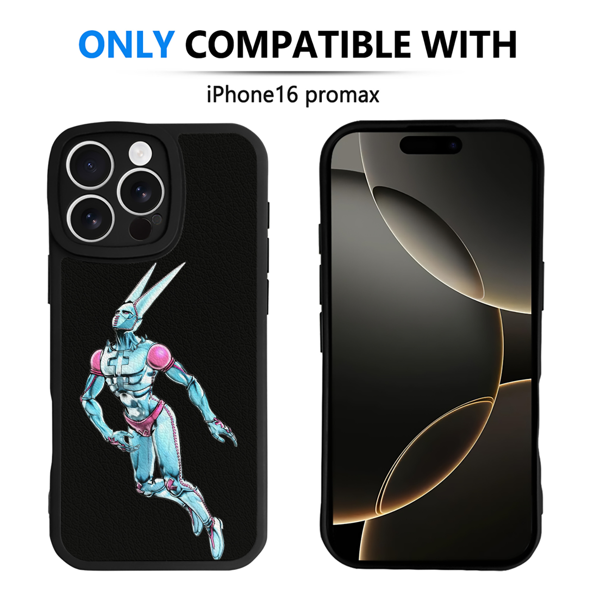 （画像用） ジョジョの奇妙な冒険 JoJo's Bizarre Adventure 【iPhone 16シリーズ対応】シリコンスマホケース（レザー調） 材質：シリコン
